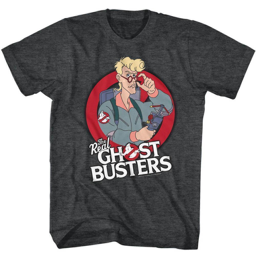 Real Ghostbusters Egon Retro Cartoon Fan T-Shirt
